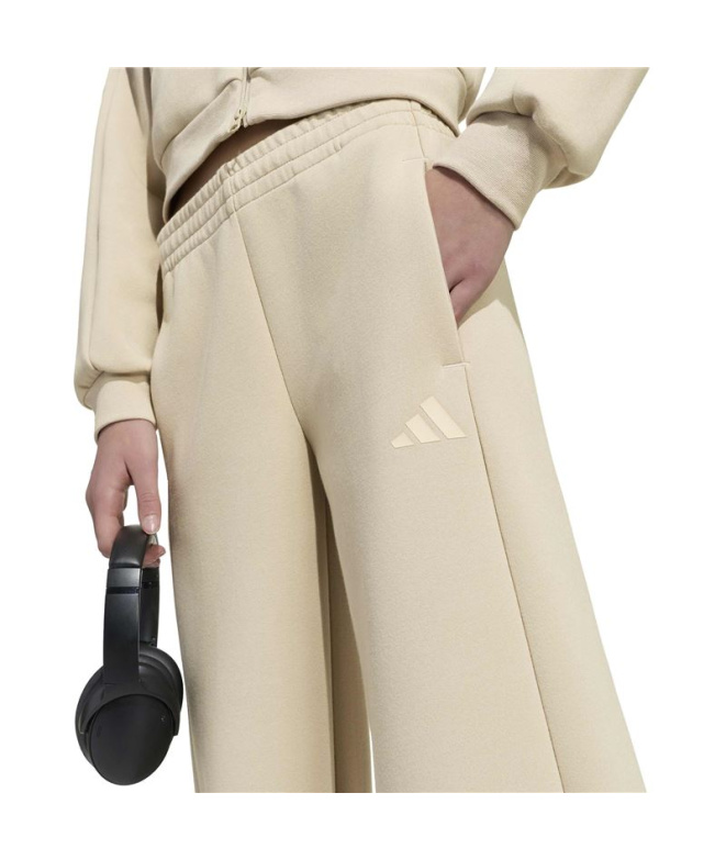 Pantalons large beige adidas Jg Fi