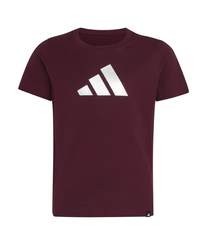 Camiseta adidas Jg Glam T cor bordô