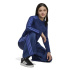 Pantalons adidas Jg Satin Bleu Foncé