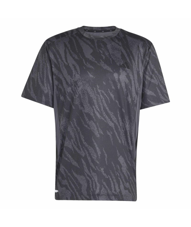 T-shirt Fitness adidas Techess Homme gris