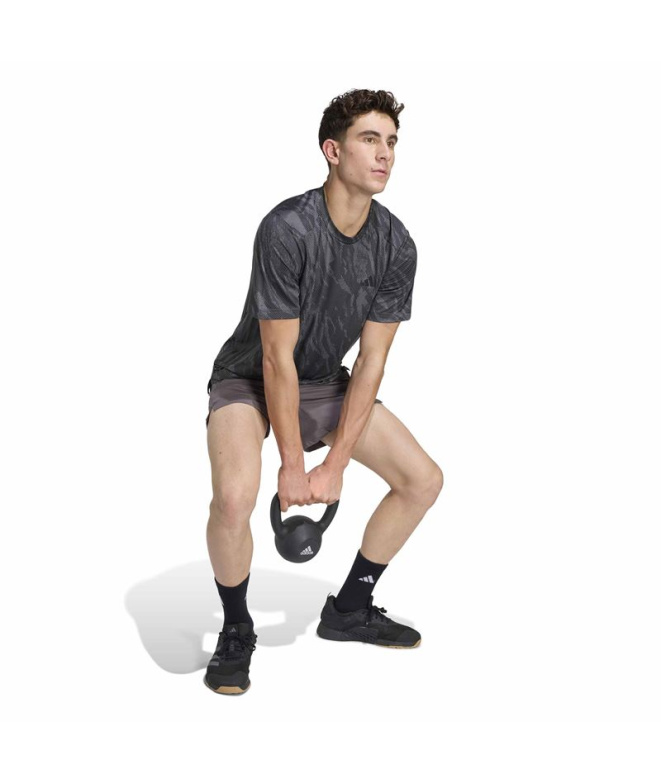 Camiseta Homem adidas Techess Fitness cinza