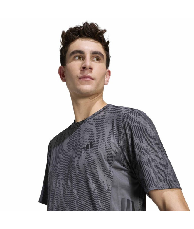 Camiseta Homem adidas Techess Fitness cinza