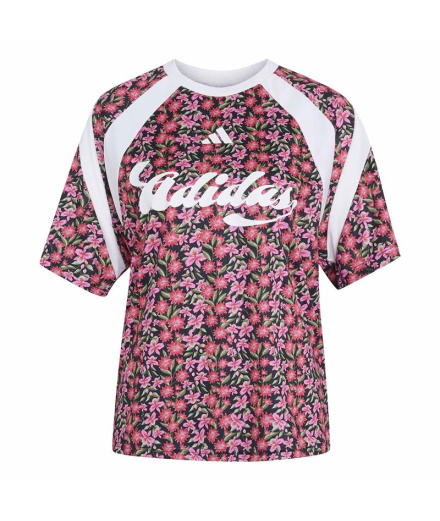 Camiseta adidas Farm Preta/Preta/Multicolorida