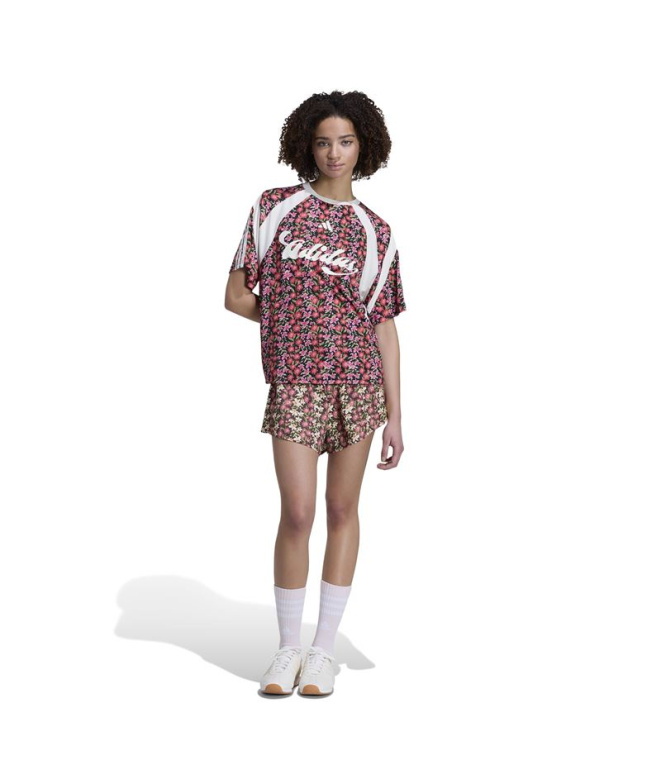Camiseta adidas Farm Preta/Preta/Multicolorida