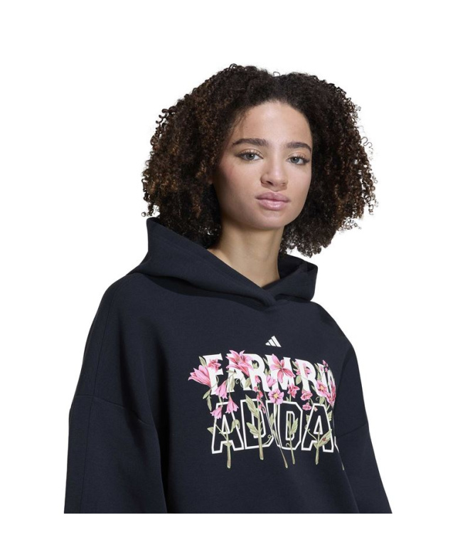 Moletom adidas Farm Preto/Preto/Multicolorido