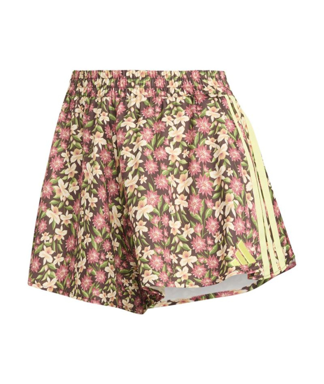 Saia-calça adidas Farm Mahogany/Citper/ Calça...