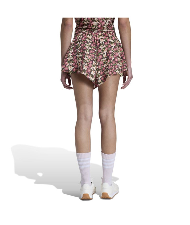 Saia-calça adidas Farm Mahogany/Citper/ Calça...