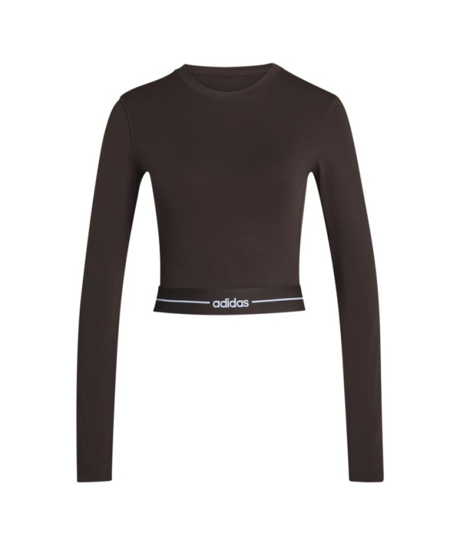 Camiseta Fitness adidas Q1 Hyg Ls Mulher Caau