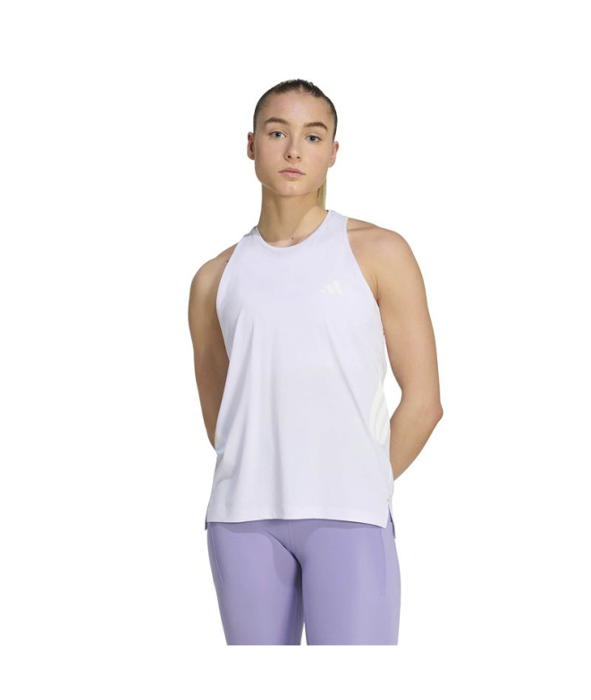 Haut Running adidas Iconictnk W Morcon/Blanc