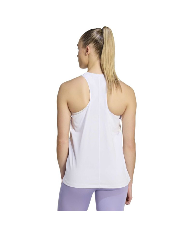 Top de Running adidas Iconictnk W Morcon/Blanco