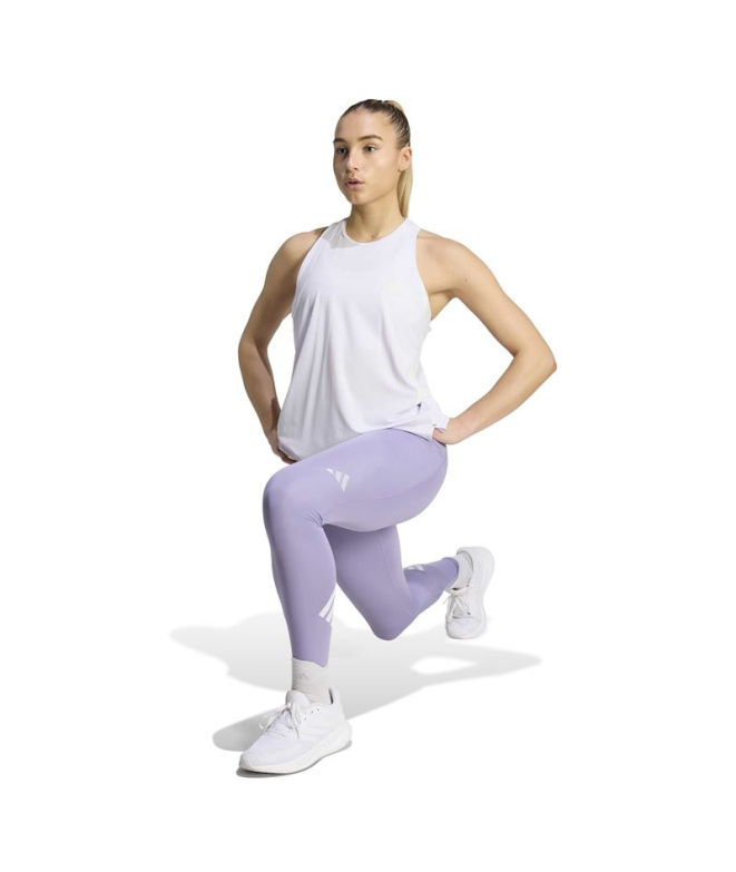 Haut Running adidas Iconictnk W Morcon/Blanc