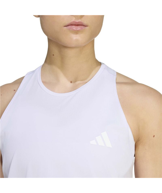 Haut Running adidas Iconictnk W Morcon/Blanc