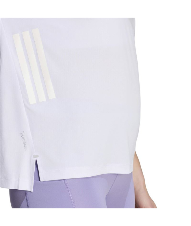 Haut Running adidas Iconictnk W Morcon/Blanc