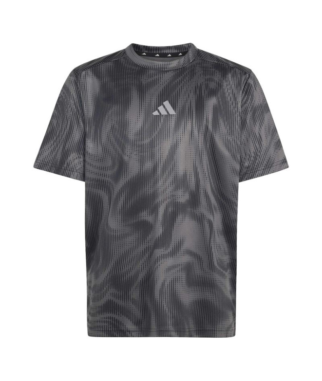 T-shirt Fitness adidas Spi Aop gris