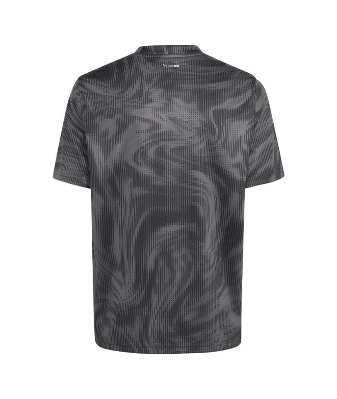 T-shirt Fitness adidas Spi Aop gris