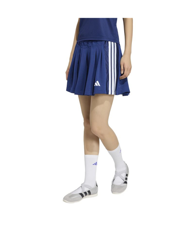 Saia Adidas Stadium 2 em 1 Mulher , Azul Escuro