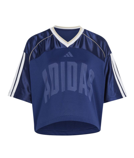 Camisa Adidas Stadium Mesh Mujer Azul Oscuro