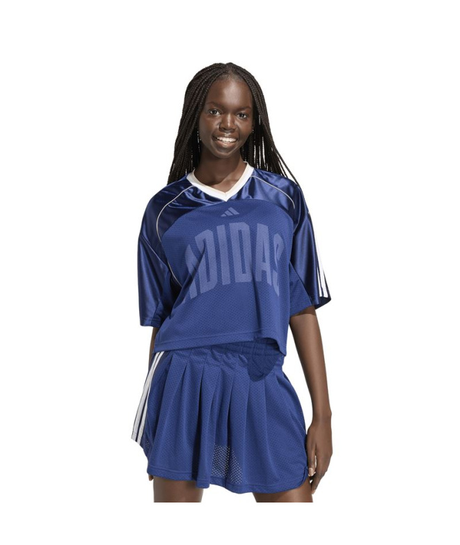 Chemise Adidas Stadium Mesh Femme , bleu foncé