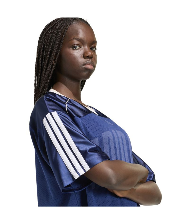 Chemise Adidas Stadium Mesh Femme , bleu foncé