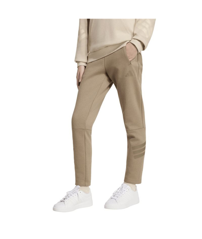 Calça cáqui Adidas J Fi 3 Stripes Tap