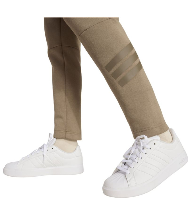 Calça cáqui Adidas J Fi 3 Stripes Tap