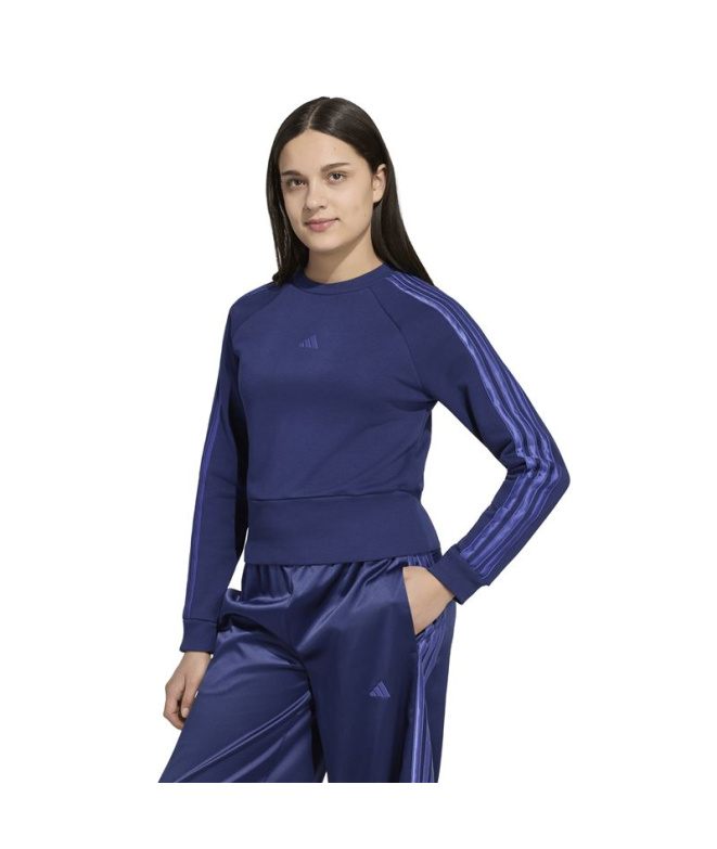 Sweat-shirt Sweat Adidas Femme , bleu foncé