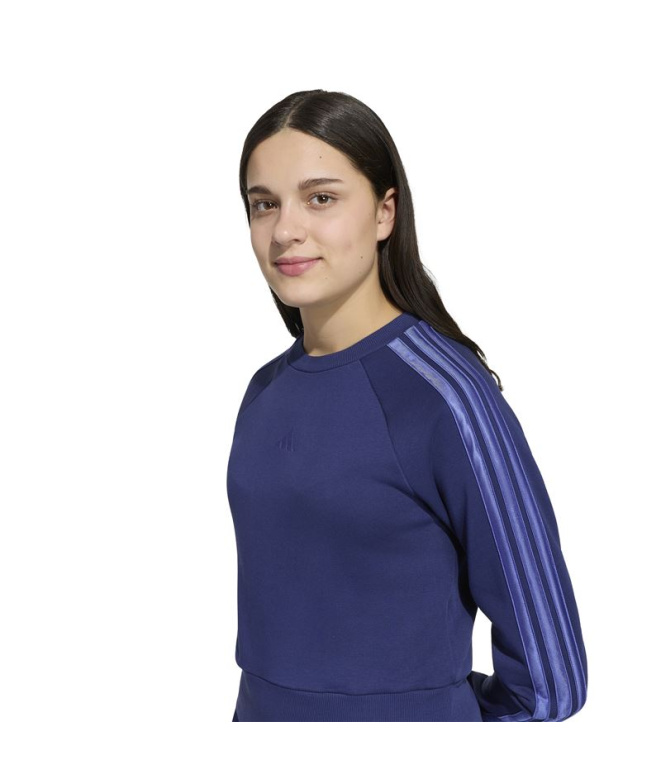 Moletom Adidas Moletom Mulher , azul escuro