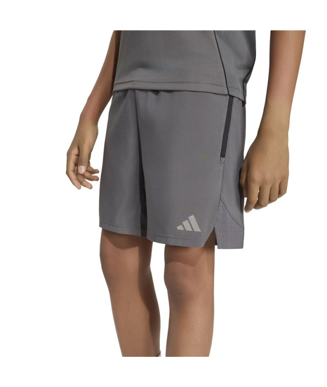 Pantalons Fitness Adidas Tech Homme gris