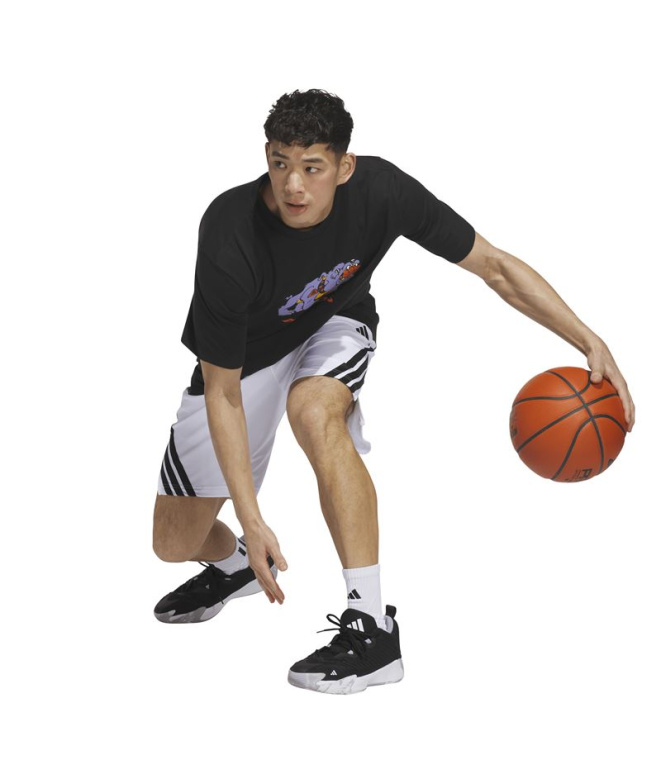 T-shirt Basket-ball noir adidas Dawg In Em T