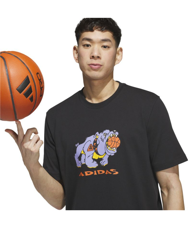 Camiseta Basquetebol preta adidas Dawg In Em T