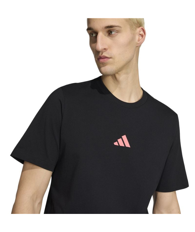Camiseta Running masculina Adidas com slogan,...