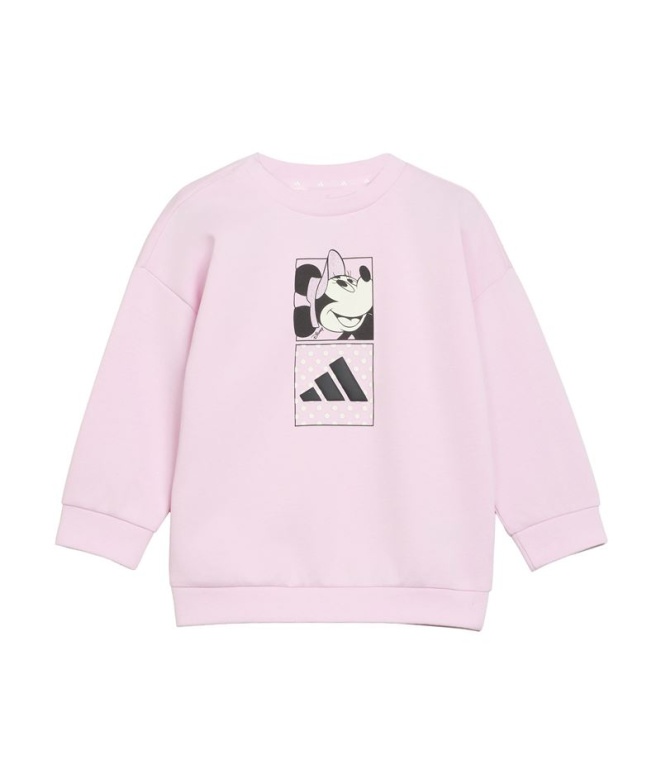 Conjunto Infantil Disney Minnie Mouse rosa/branco