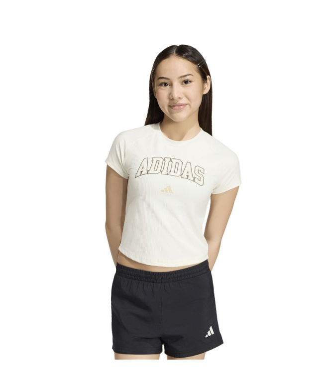 T-shirt Fitness adidas Collegiate Femme blanc