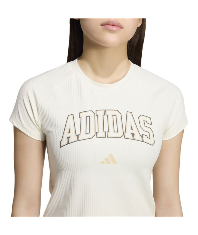 Camiseta Mulher adidas Collegiate Fitness branca