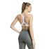 Brassiere de sport adidas Opt Ess 3 Bands LS Fitness Blanc/Noir