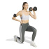 Brassiere de sport adidas Opt Ess 3 Bands LS Fitness Blanc/Noir