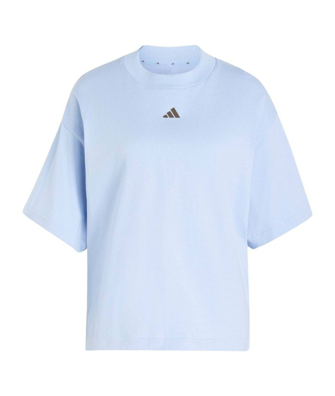 T-shirt adidas W 3 bandes Gfx 2 bleu