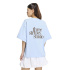 T-shirt adidas W 3 bandes Gfx 2 bleu