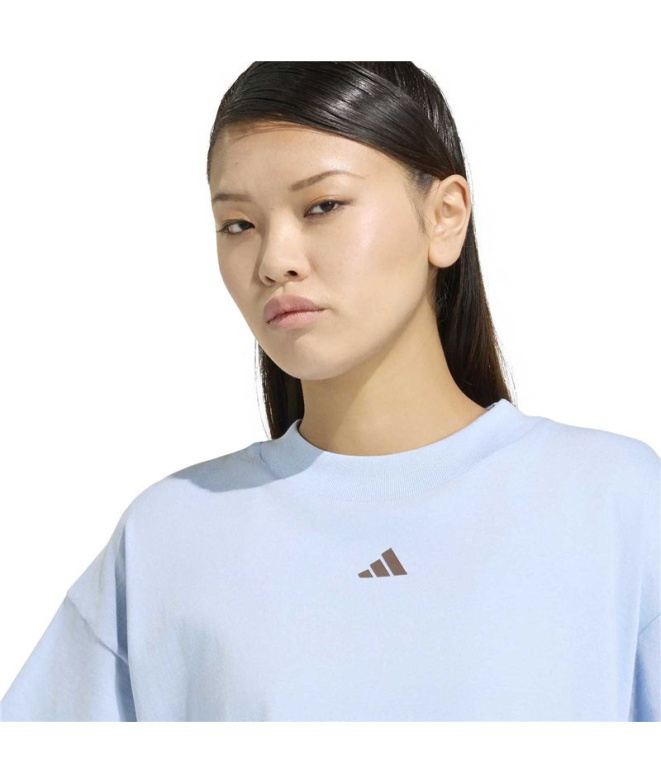 T-shirt adidas W 3 bandes Gfx 2 bleu