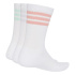 Meias adidas 3 Bandas Ess C Crw 3P White/Tuseco/Mencla/Morcon
