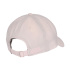 Boné de beisebol Adidas com novo logo bordado, rosa/branco