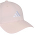 Boné de beisebol Adidas com novo logo bordado, rosa/branco