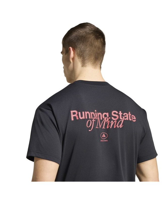 T-shirt Running adidas State Of Mind Homme noir