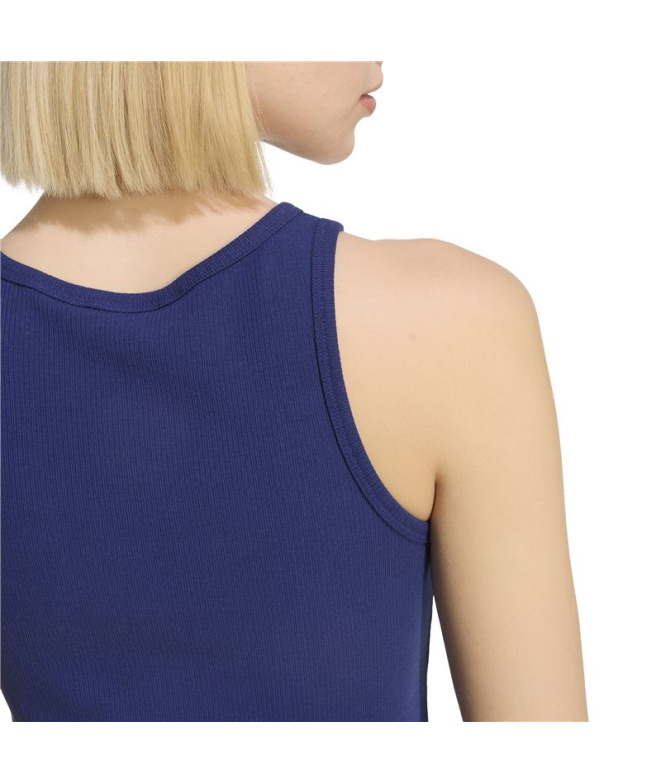 Haut Adidas Femme petit logo, bleu foncé