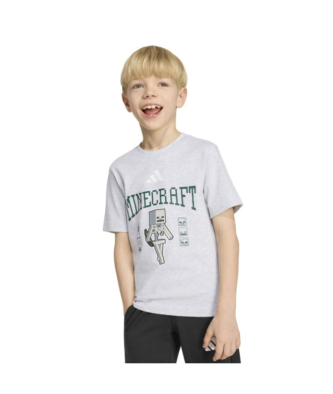 T-shirt Enfant Adidas Minecraft gris
