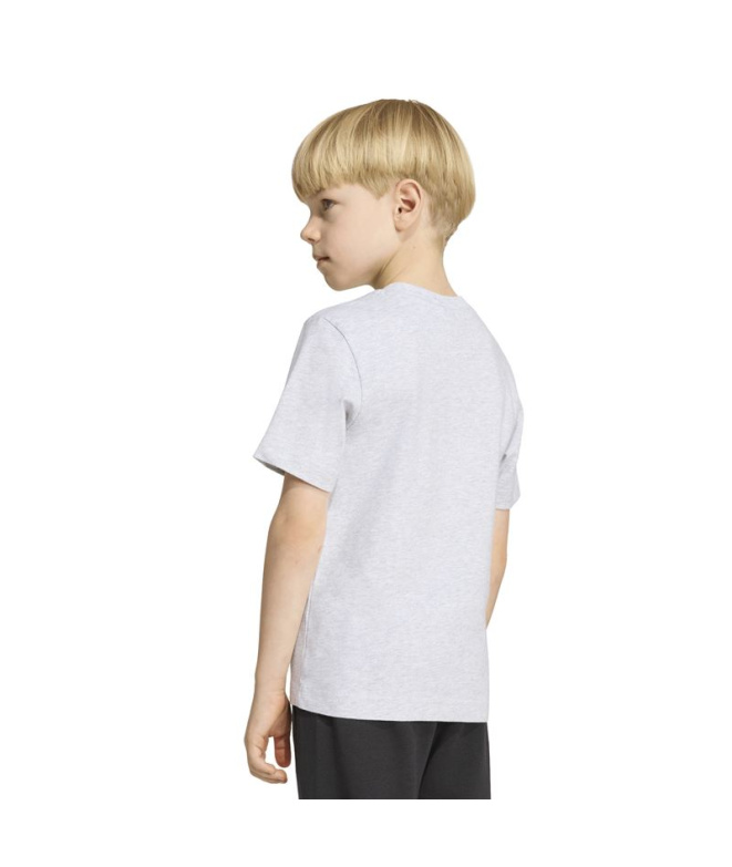 Camiseta Infantil Adidas Minecraft cinza