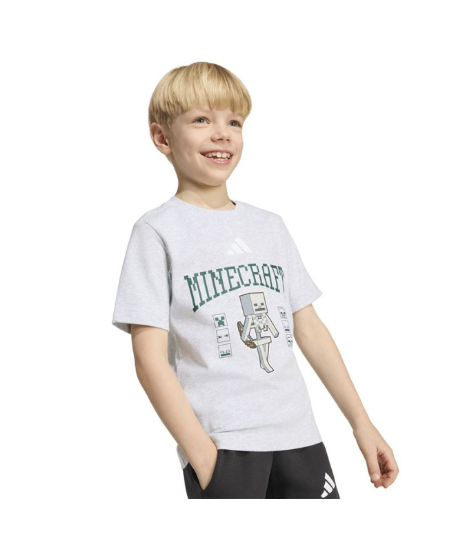 T-shirt Enfant Adidas Minecraft gris