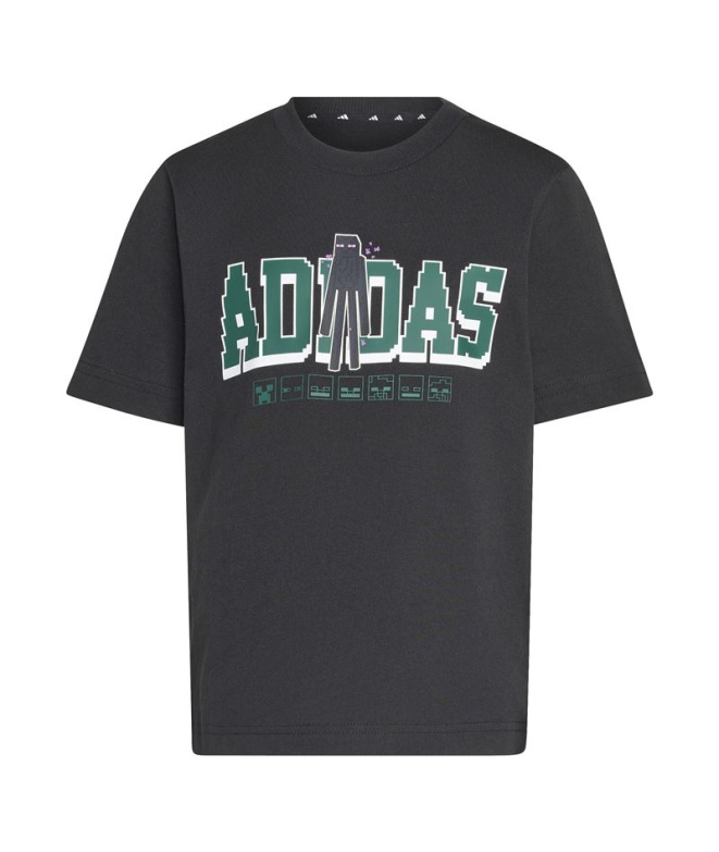 Camiseta Infantil Adidas Minecraft preta