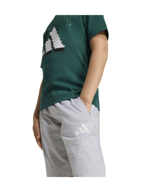 Set Adidas Minecraft Infantil Verde