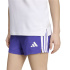 Calça Fitness Adidas Train Essentials com 3 listras Mulher , roxa/branca